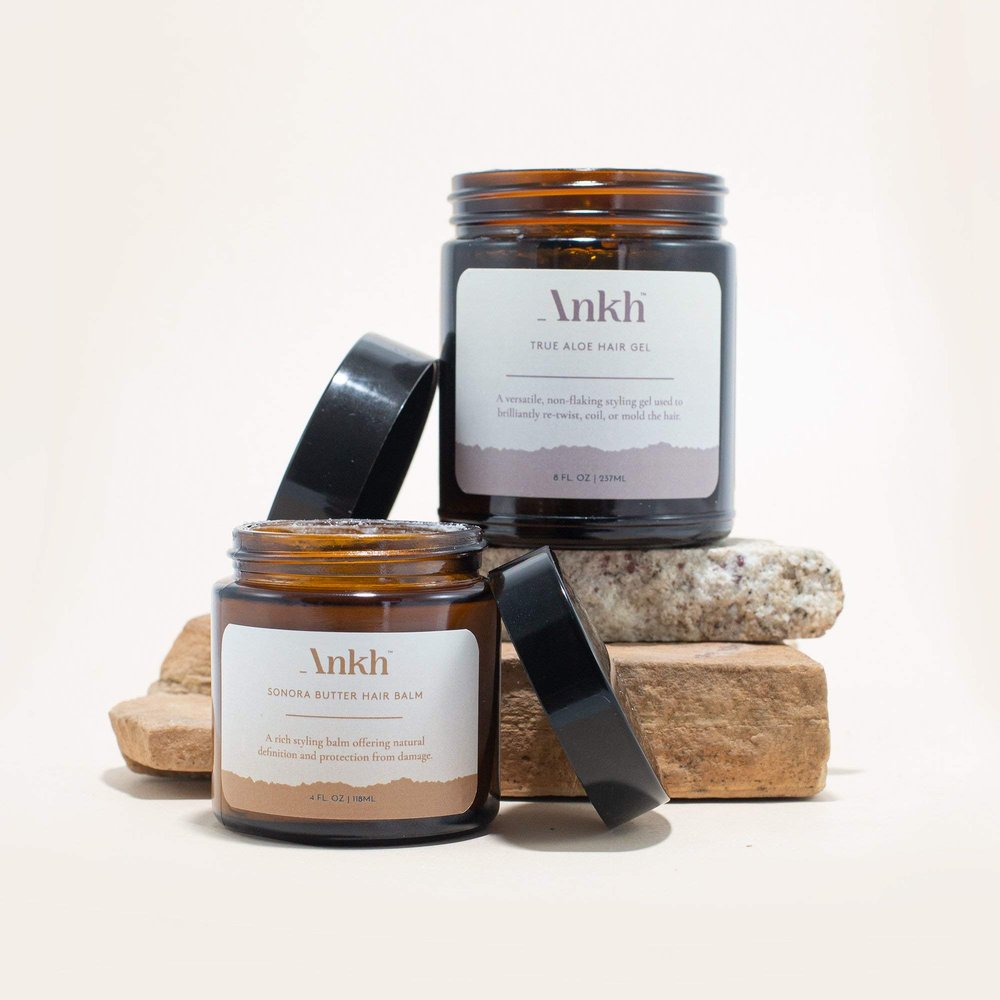 Ankh Honeycomb Styling Set | For Twisting Molding and Coiling Natural Hair | Made with 100% Organic Natural Ingredients