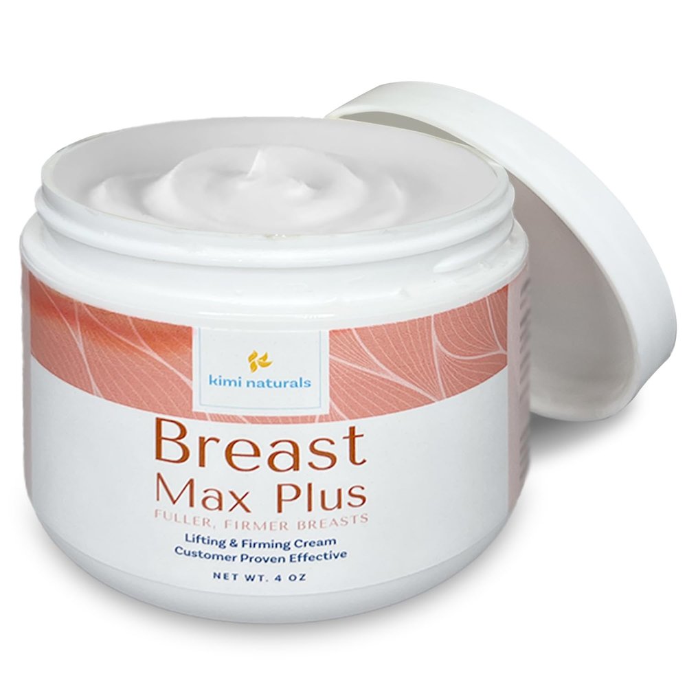 Kimi Naturals Breast Max Plus - Breast Enhancement Cream - Firming and Lifting Cream for Saggy Breast and Fast Growth - Breast Enlargement - 4 OZ