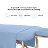 AVALON CARE Massage Table Sheets Set - 3 Pcs 100% Cotton Flannel - Fitted Sheets, Flat Sheet & Face Cover - Soft & Smooth Massage Bed Cover - Sky Blue view 2