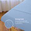 AVALON CARE Massage Table Sheets Set - 3 Pcs 100% Cotton Flannel - Fitted Sheets, Flat Sheet & Face Cover - Soft & Smooth Massage Bed Cover - Sky Blue view 3