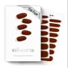 ohora Semi Cured Gel Nail Strips (N Chilly) - Red, Solid, Works with Any UV/LED Lamps, Salon-Quality, Long Lasting, Easy to Apply & Remove - Includes 2 Prep Pads, Nail File & Wooden Stick view 1
