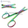 3.5 inch Rainbow Nose Scissors Mustache Scissors Nose Hair Ear Beard Trimming Eyebrow Shears, Personal Grooming Men Women Stainless Steel Multi-purpose Small Scissors view 2