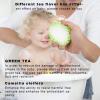2-Piece Ultra Soft Premium Baby Bath Sponges, Sea Foam Scrubber for Newborn, Infant, Toddler, Green view 3