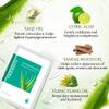Aloderma Brightening Sheet Masks with 88% Organic Aloe Vera - 5 Pack Facial Masks with Niacinamide, Arginine for Radiant Skin - Evens Skin Tone & Revitalizes Rough, Dull Skin - Aloe Face Mask Sheet view 3