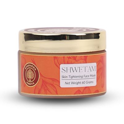 Ayurveda Amrita Shwetam Natural Face Mask For Skin Tightening And Wrinkles Removal 60 Grams