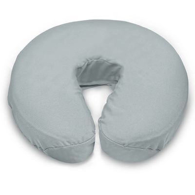 LONDON LINENS Soft & Heavy Microfiber Massage Tables Face Cradle Covers Cozies Fitted- 4 Pieces (4, Stone)