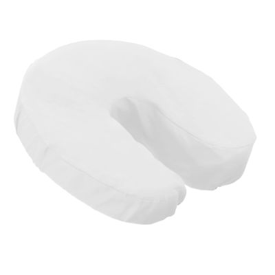 LONDON LINENS Soft & Heavy Microfiber Massage Tables Face Cradle Covers Cozies Fitted- 4 Pieces (4, White)