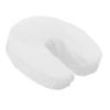 LONDON LINENS Soft & Heavy Microfiber Massage Tables Face Cradle Covers Cozies Fitted- 4 Pieces (4, White) view 1