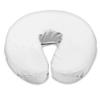 LONDON LINENS Soft & Heavy Microfiber Massage Tables Face Cradle Covers Cozies Fitted- 4 Pieces (4, White) view 4
