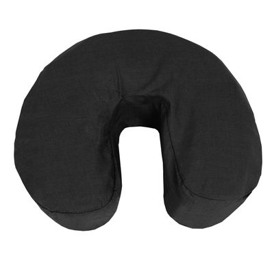 LONDON LINENS Soft & Heavy Microfiber Massage Tables Face Cradle Covers Cozies Fitted- 4 Pieces - 4 Pieces (4, Black)