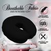 LONDON LINENS Soft & Heavy Microfiber Massage Tables Face Cradle Covers Cozies Fitted- 4 Pieces - 4 Pieces (4, Black) view 2