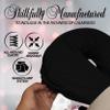 LONDON LINENS Soft & Heavy Microfiber Massage Tables Face Cradle Covers Cozies Fitted- 4 Pieces - 4 Pieces (4, Black) view 3