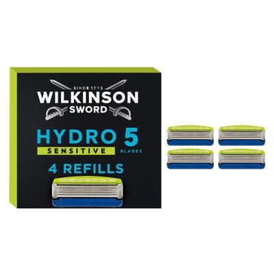 Wilkinson Sword Hydro 5 Skin Protection Sensitive Men's Razor Blade Refills X 4