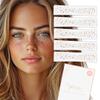 RAINBOW CONFETTI FRECKLES set of 10 premium boho waterproof temporary metallic gold and silver jewelry foil Flash Tattoos, face tattoo, face sparkle, rainbow temporary tattoo, rainbow party view 1