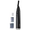 Panasonic Facial Hair Trimmer for Sensitive Skin, Unisex Detailer with Flexible Head, Gentle on Acne, Includes 2 Eyebrow Attachments, Wet/Dry Facial Trimmer for Men and Women - ER-GM40-K (Black) view 1
