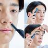 Panasonic Facial Hair Trimmer for Sensitive Skin, Unisex Detailer with Flexible Head, Gentle on Acne, Includes 2 Eyebrow Attachments, Wet/Dry Facial Trimmer for Men and Women - ER-GM40-K (Black) view 3