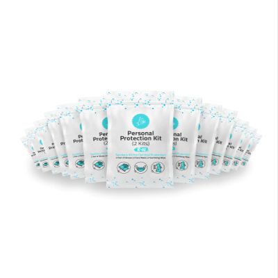 All-in-One Personal Protection Kits for TWO PEOPLE - 10 PACK