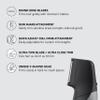 Panasonic Body Groomer for Men and Women, Unisex Wet/Dry Cordless Electric Body Hair Trimmer with 2 Comb Attachments, Multi-Directional Shaving in Sensitive Areas - ER-GK80-S (Black) view 2