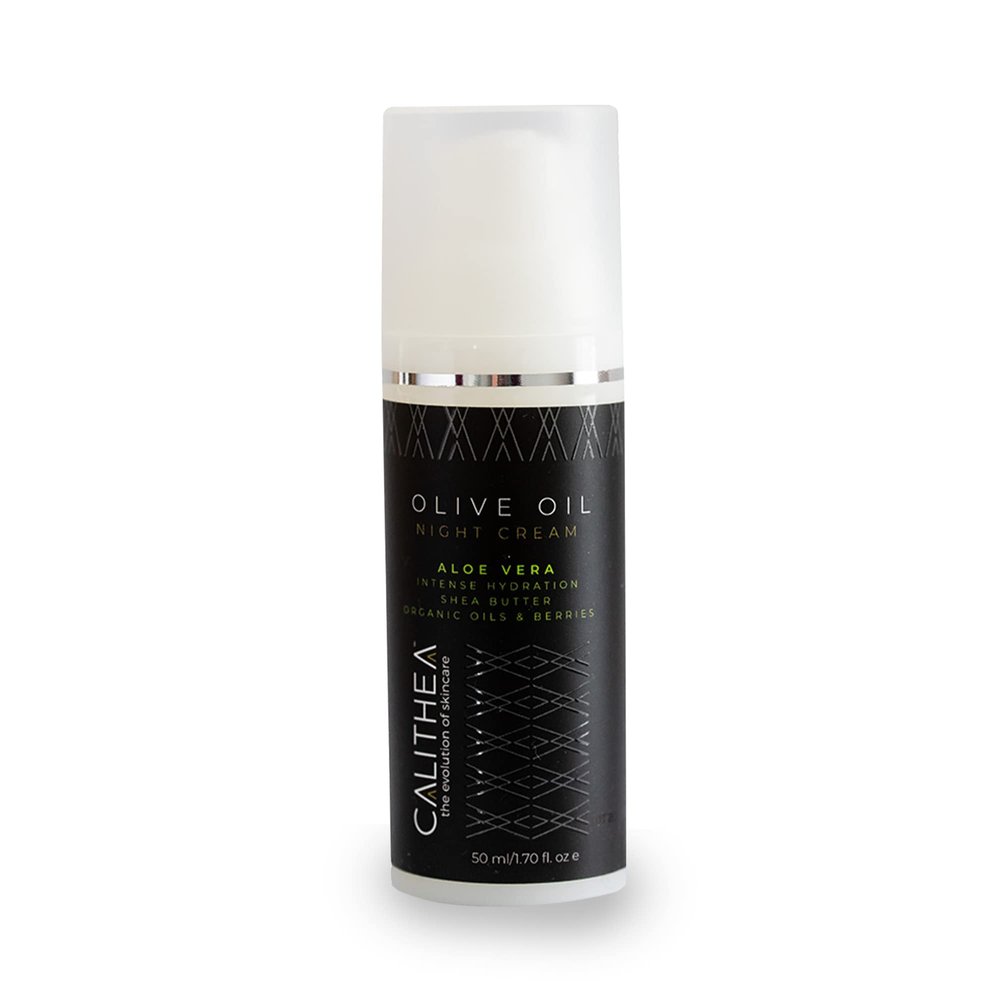Calithea Night Cream - Moisturizing & Hydrating Face Repair Cream - Night Facial Moisturizer with Shea Butter, Elderberry, Argan Oil - Antioxidant-Rich Skin Night Cream