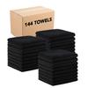 Arkwright Bleach Proof Salon Towels Bulk - Case of 144 - Ultra Soft, Gentle Microfiber, Highly Absorbent & Quick Dry Spa Facial Towel for Hair Stylist, Nail Shop, and Esthetician, 16 x 27 in, Black view 1