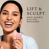 RAS LUXURY OILS Rose Quartz Gua Sha Face Lifting Massager, Facial Tool, Sculpt Jaw Cheek & Eyebrows, Relax Face Muscles, Reduces Puffiness & Wrinkles, Spa Acupuncture, Face Trigger Point Therapy view 2