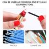 Beaupretty 1set Eyebrow Brush Eyelash Cleaning Tools Eyelash Cleaner Spiral Brush and Makeup Applicators Lash Cleaners Swabs Random Color view 4