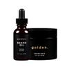 Golden Grooming Beard Bundle for Black Men | Natural Beard Growth Kit with Shea Butter (2-pack Regular, Fresh Scent) view 1