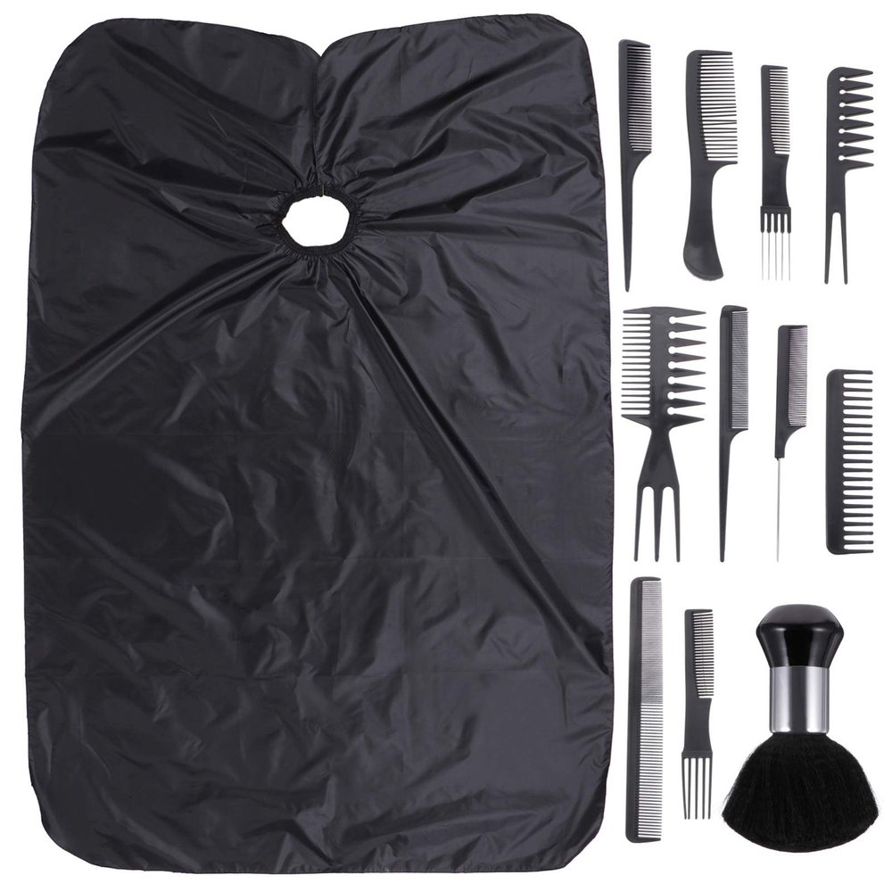 Beaupretty 1set Hair Cutting Comb and Hair Salon Cape for Styling Tools for Perming for Barbers and Home Use