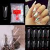 Magik Edge-Shaped Stiletto French False Fake Acrylic Nail Tips Nails(Clear,1000 Pack) view 1