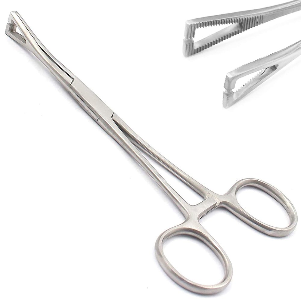 AAProTools Slotted Pennington Forceps Tongue Nose Belly Body Jewelry Piercing Clamp