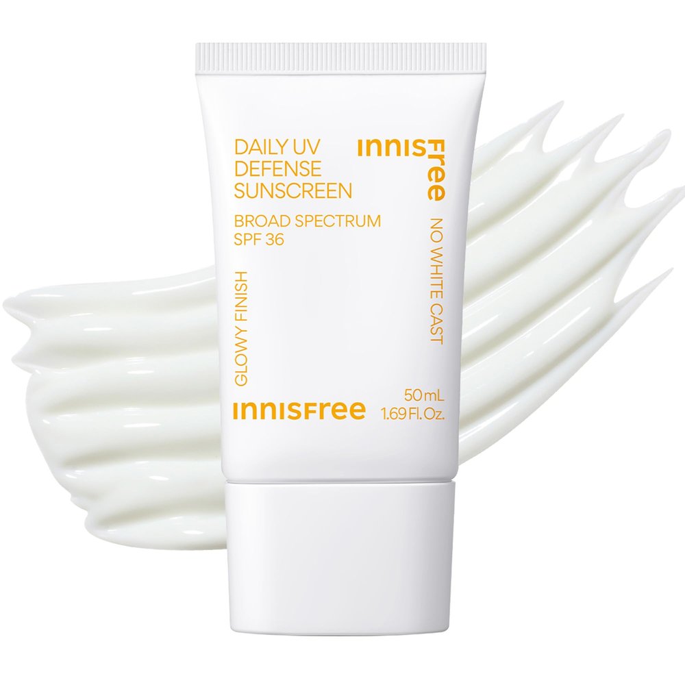 Innisfree Daily UV Defense SPF 36  Korean Face Sunscreen, Invisible Finish, Broad Spectrum, No White Cast, Lightweight, Hydrating