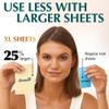 Natural Green Tea Oil Blotting Sheets for Face - 25% Larger - 100 Makeup Friendly Blotting Papers for Face - Easy Dispensing Oil Absorbing Sheets view 3