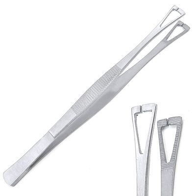 AAProTools Multi Purpose Body Piercing Standard Pennington Slotted Tweezer Body Piercing Tool