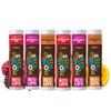 Mongo Kiss Organic Lip Balm 6-Pack by Eco Lips 100% Organic Beeswax & Cocoa Butter Lip Care with Mongongo Oil - Soothe & Moisturize Dry & Cracked Lips - Made in USA. (Pomegranate, Yumberry, Blood Oran view 1