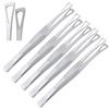 AAProTools 5 Pcs 6" Triangle Pennington Un-Slotted Tweezer Body Piercing Tools view 1