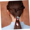 Beaupretty Elastic Ponytail Holders Agate Crystal Hair Tie Vintage Hair Ring Ponytail Hair Band Chinese Hair Tie view 2
