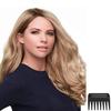 Bundle - 3 item: Top Smart Wavy 18" Hair Topper by Jon Renau, Christy's Wigs Q & A Booklet & Wide Tooth Comb - Color: 24B18 view 1