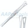 AAProTools 6" Triangle Pennington Non-Slotted Tweezer Body Piercing Tools view 2