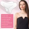 Syhood 2 Pieces Silicone Chest Pads Reusable T-shaped Decollete Wrinkles Patches Smooth Your Skin Prevent Skin Ageing for Women and Girls view 2