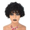 10Inch Afro Wigs for Black Women Short Afro Kinky Curly Wig#1B Natural Black Women Full Afro Kinky Wigs for Women10A Brazilian Hair African American Full Cap Hairpieces None Lace 150% Density Machine Made Wigs(22.5 Inch. Adjustable, #1B Off Black/Nat view 1