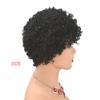 10Inch Afro Wigs for Black Women Short Afro Kinky Curly Wig#1B Natural Black Women Full Afro Kinky Wigs for Women10A Brazilian Hair African American Full Cap Hairpieces None Lace 150% Density Machine Made Wigs(22.5 Inch. Adjustable, #1B Off Black/Nat view 3