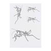 Azeeda 4 x 'Praying Mantis' Temporary Tattoos - Water Resistant, Skin-Safe, Non-Toxic Transfers, Mixed Sizes (TO00040181) view 1