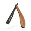 Classic Barber Straight Razor with Blades  Professional Wooden Handle Shaving Tool for Facial Hair, Neckline & Detailing By MIRACLE view 3