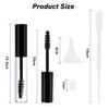 Angzhili 6 Pack Empty Mascara Tubes With Eyelash Wand, Eyelash Cream Container Bottle,with Leak Stoppers and Mini Funnels for Castor Oil, Ideal Kit for DIY Cosmetics and Homemade Mascara view 2