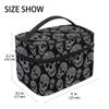 Makeup Bag, Skull Print Travel Makeup Organizer Bag Cosmetic Cases Toiletry Bags for Girl Women Ladies view 2