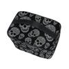 Makeup Bag, Skull Print Travel Makeup Organizer Bag Cosmetic Cases Toiletry Bags for Girl Women Ladies view 3
