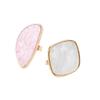 ccHuDE 2 Pcs Resin Mixing Palette with Finger Rings Eyelash Extension Glue Rings Nail Art Equipment view 1