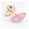ccHuDE 2 Pcs Resin Mixing Palette with Finger Rings Eyelash Extension Glue Rings Nail Art Equipment view 4