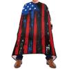 ALAZA Grunge USA American Flag Waterproof Barber Cape for Men Women Beard Shaving Bib Apron Professional Hair Cutting Cloth, 65 x 55 inch view 2