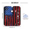 ALAZA Grunge USA American Flag Waterproof Barber Cape for Men Women Beard Shaving Bib Apron Professional Hair Cutting Cloth, 65 x 55 inch view 4